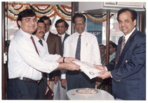 25/01/95: SKF showroom inauguration by Mr. Harshad Chhaya, Managing Director, SKF India